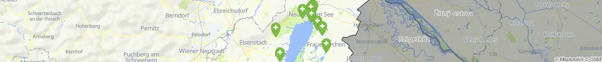 Kartenansicht für Apotheken-Notdienste in der Nähe von Podersdorf am See (Neusiedl am See, Burgenland)